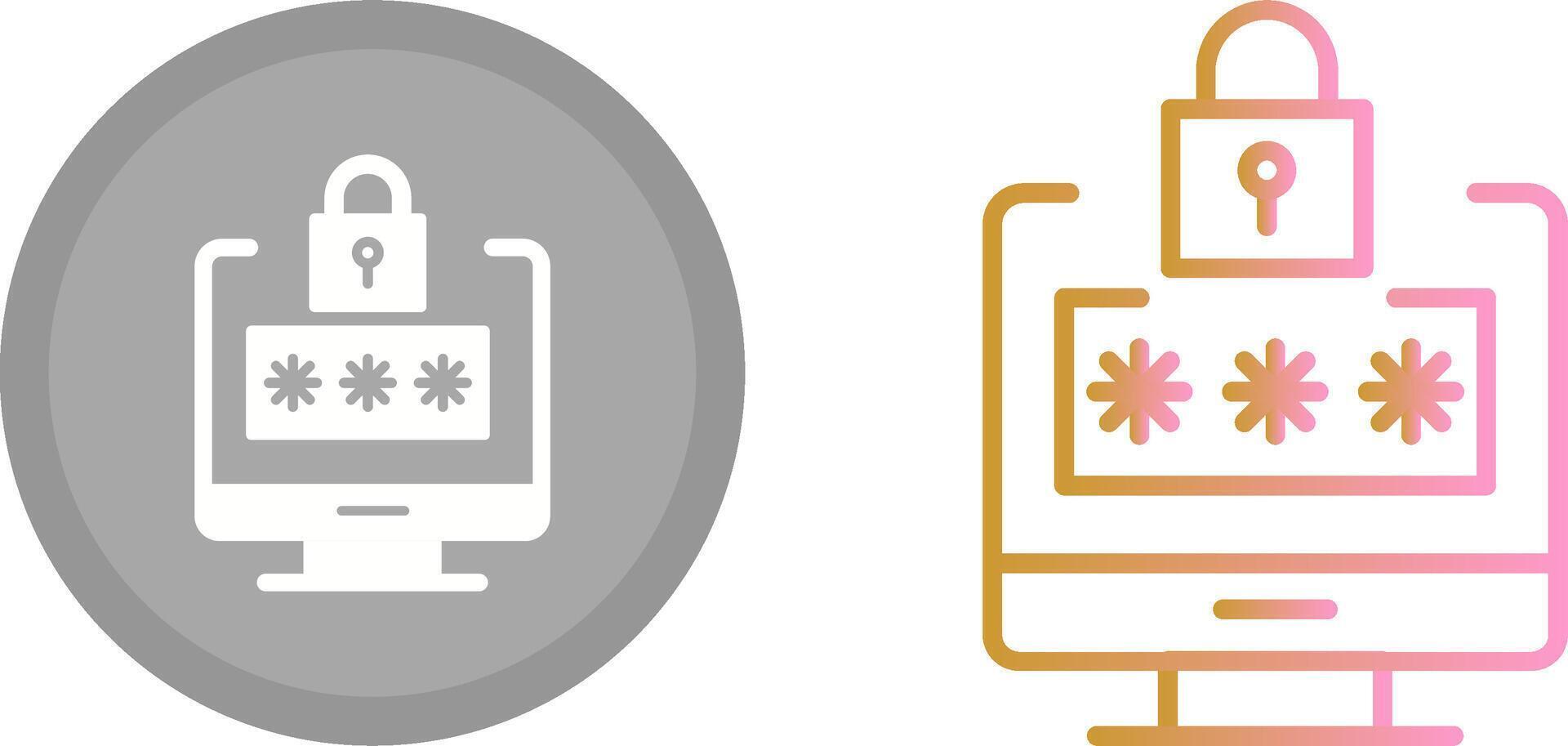 Lock Icon Design vector