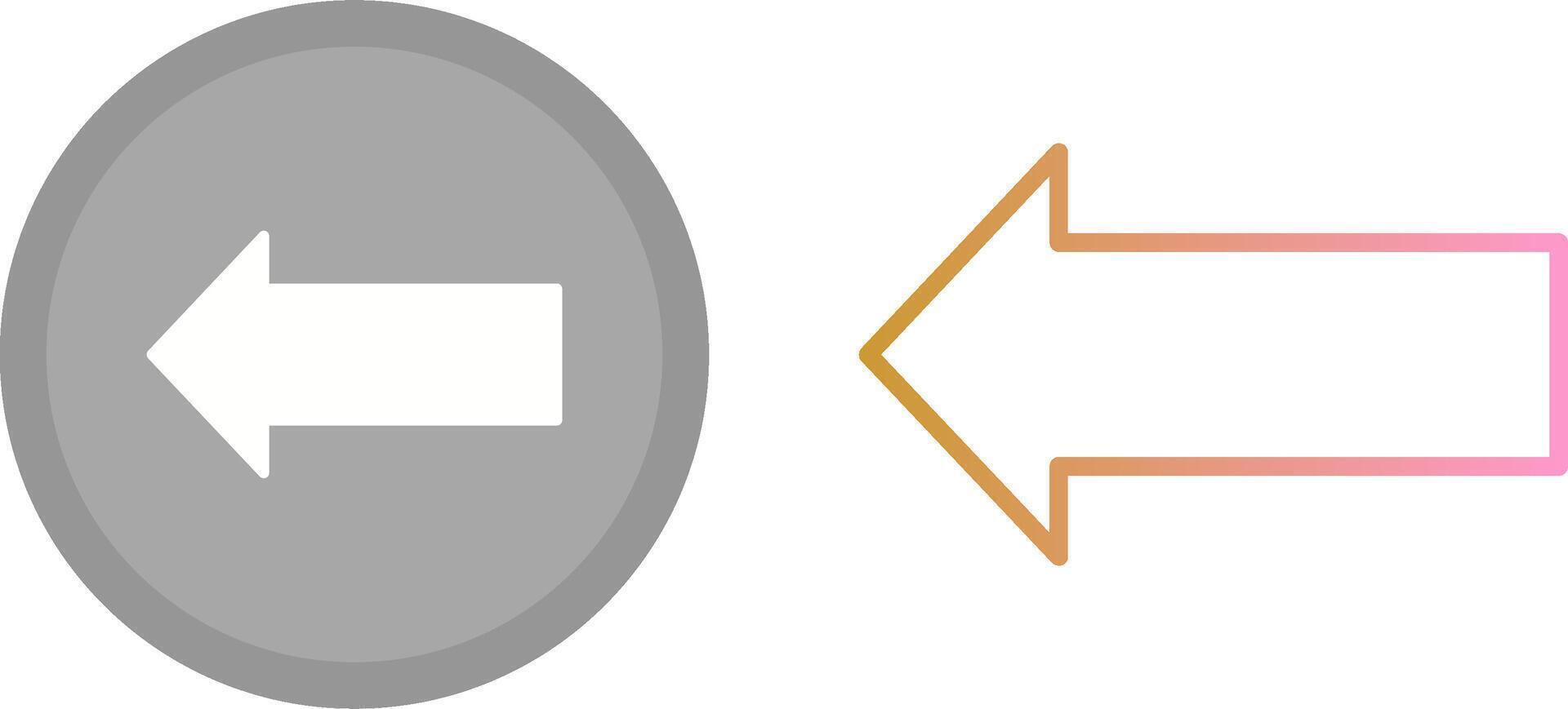 Left Icon Design vector