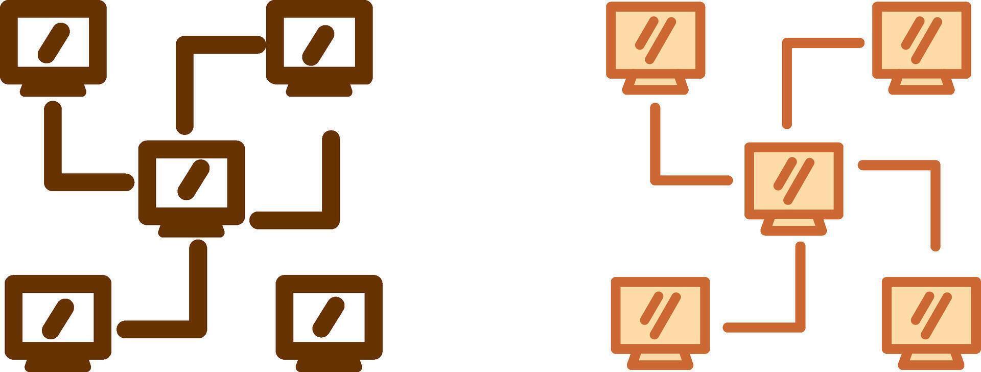 Network Icon Design vector