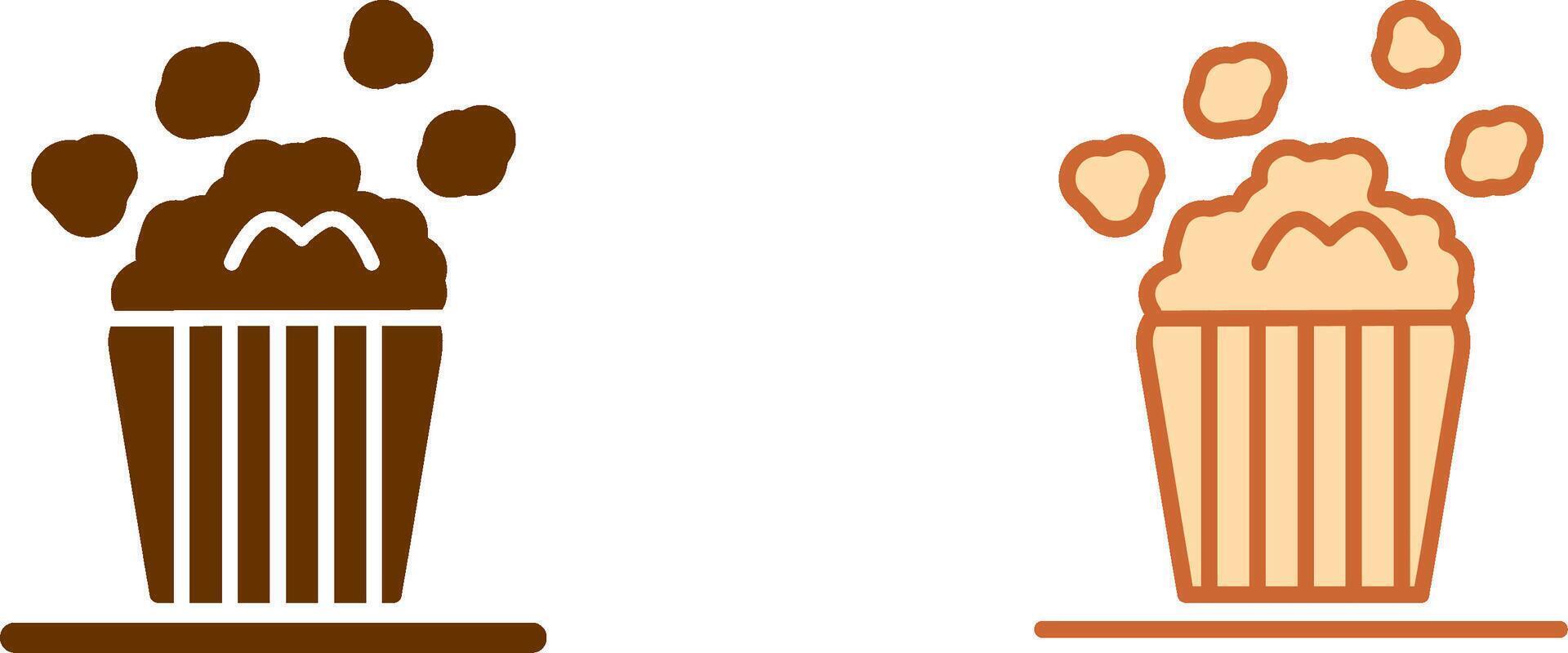 Popcorn Icon Design vector