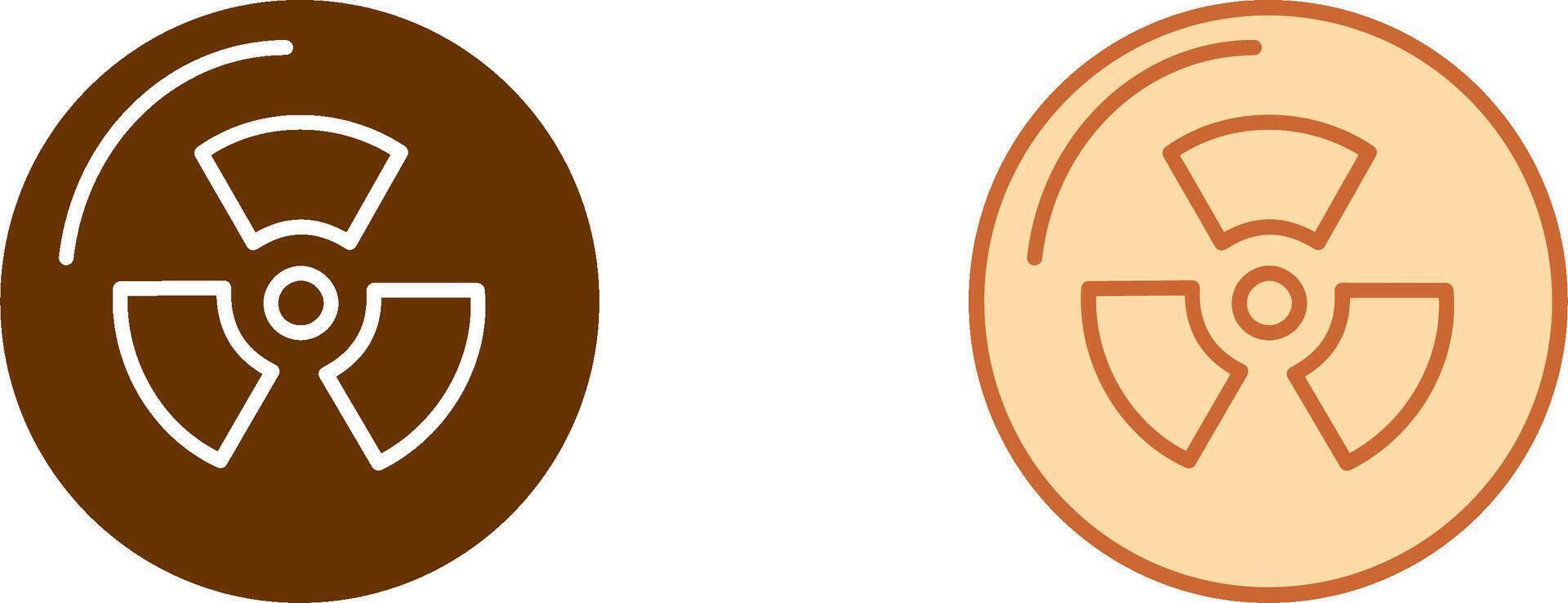 Radiation Icon Design vector