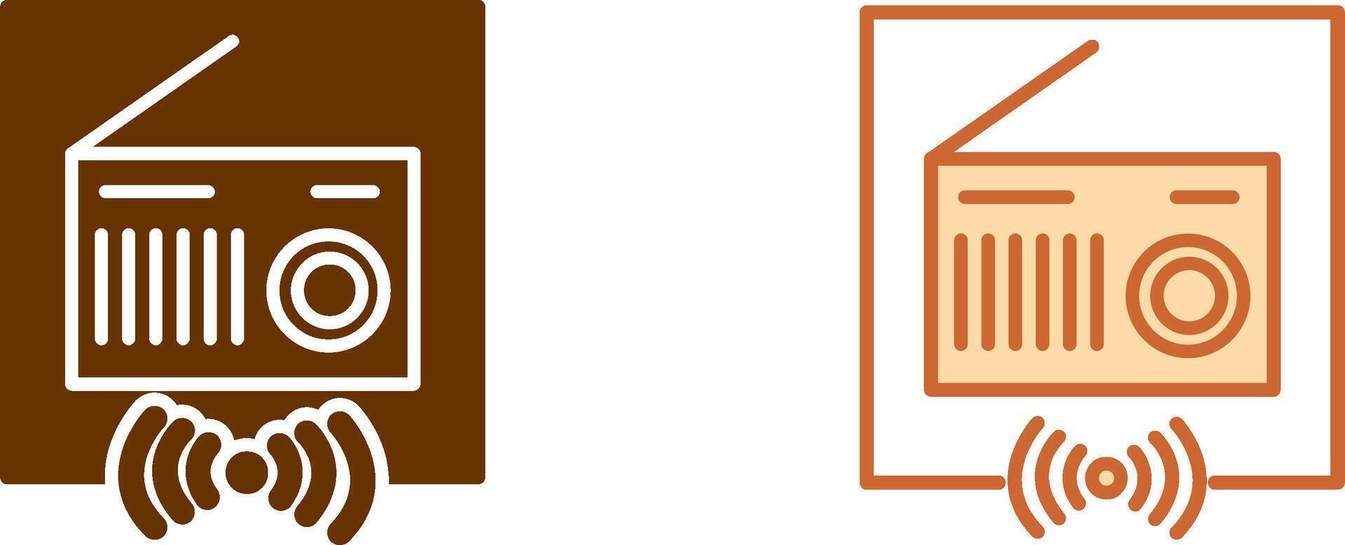 Radio Icon Design vector