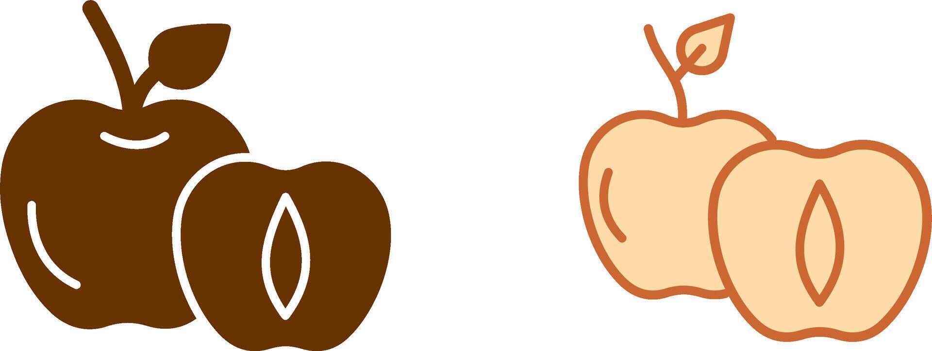 Apricot Icon Design vector