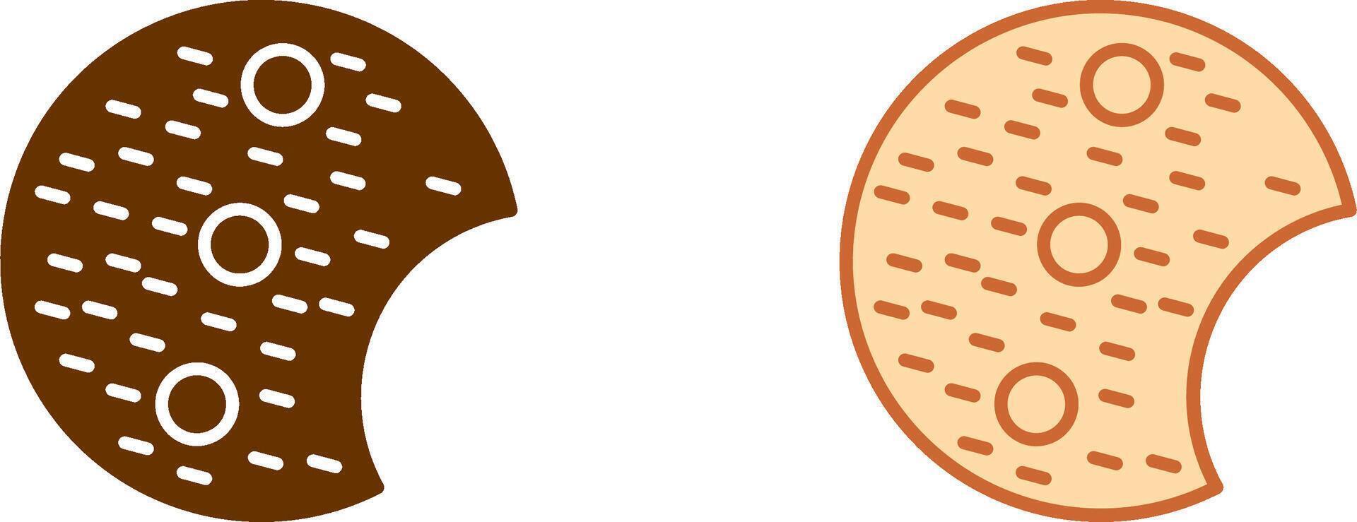 diseño de icono de galleta vector