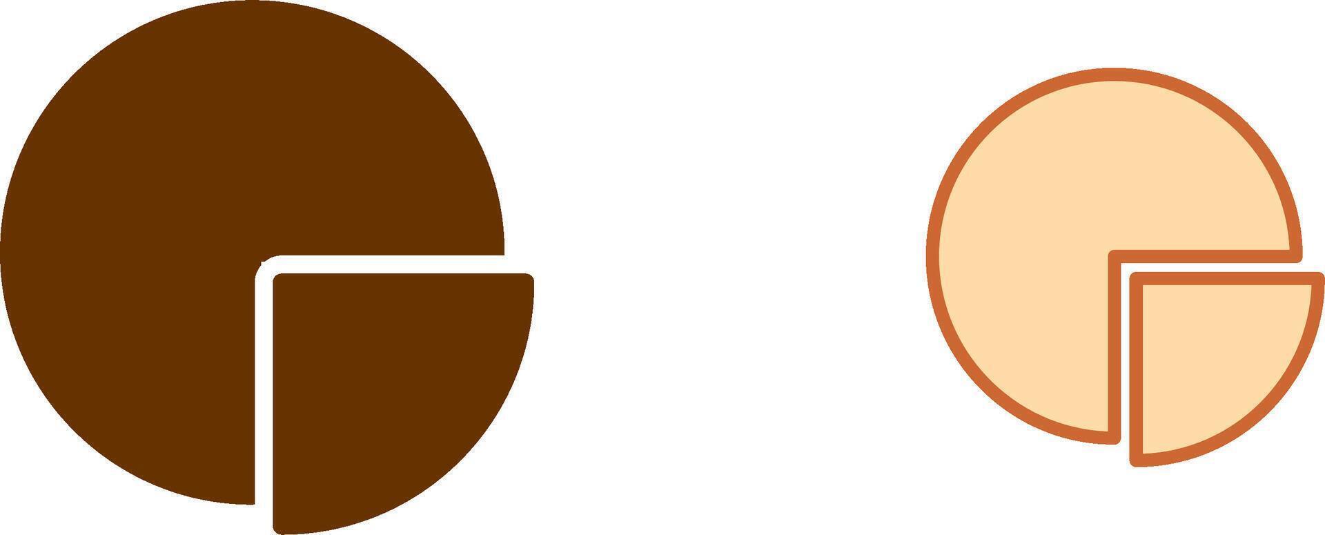 Pie Icon Design vector