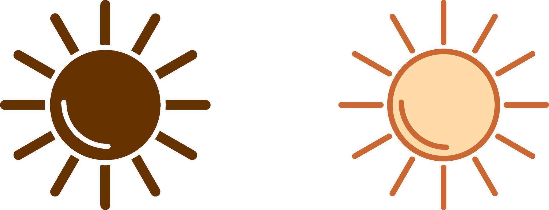 Sun Icon Design vector