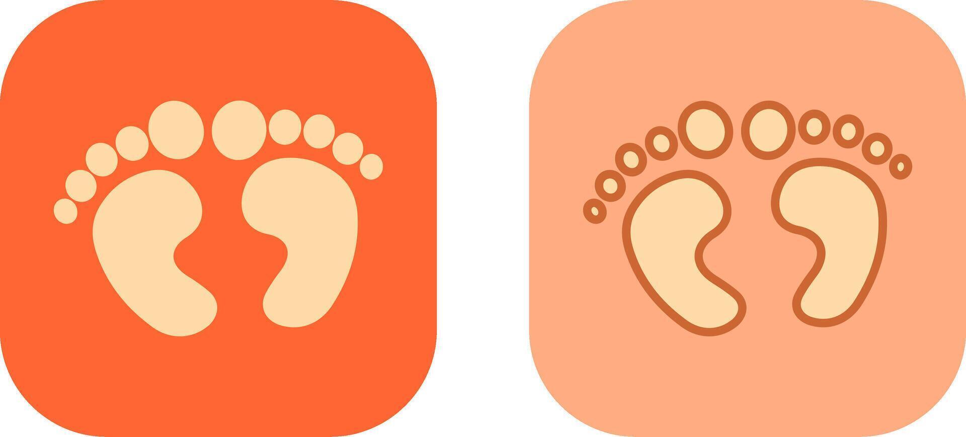 Feet Icon Design vector