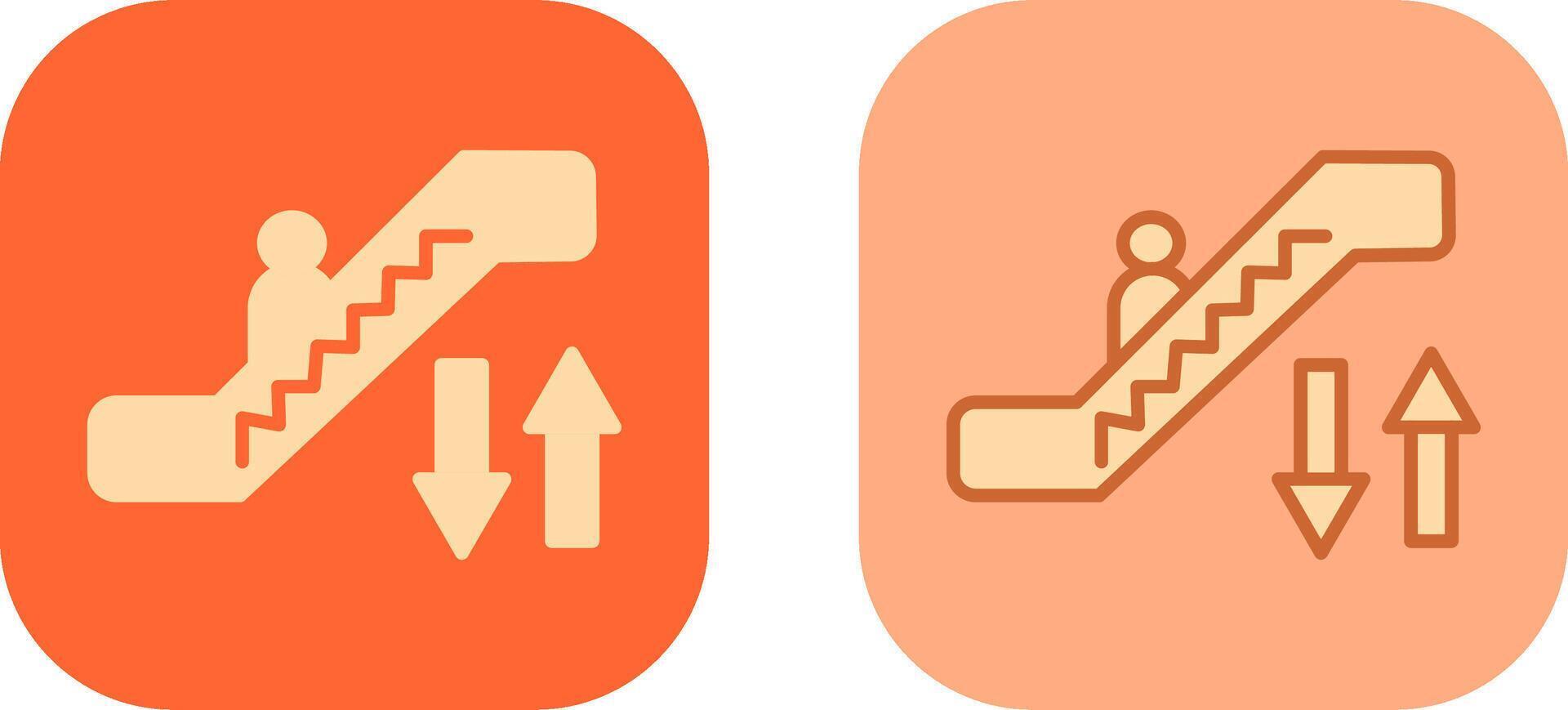 diseño de icono de escalera mecánica vector