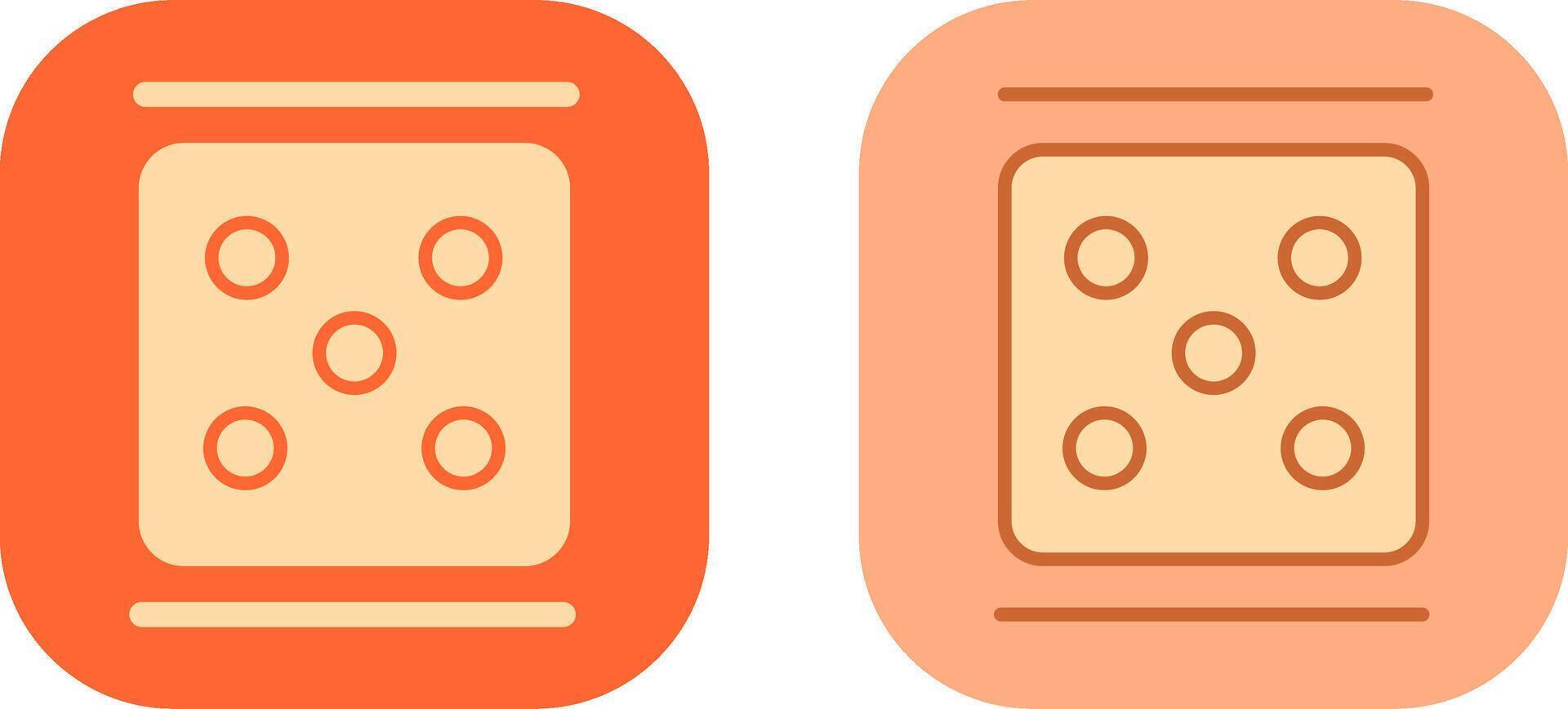 Dice Icon Design vector