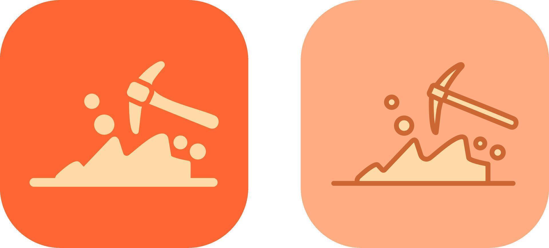 Mining Icon Design vector