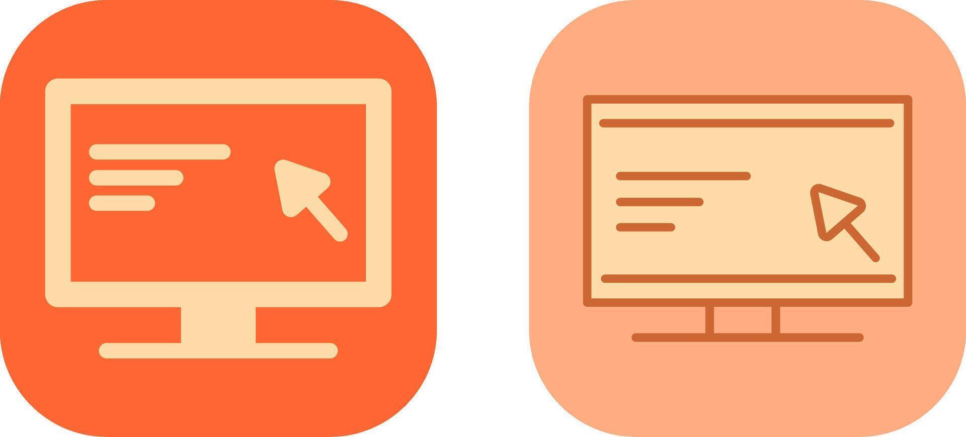 Screen Icon Design vector
