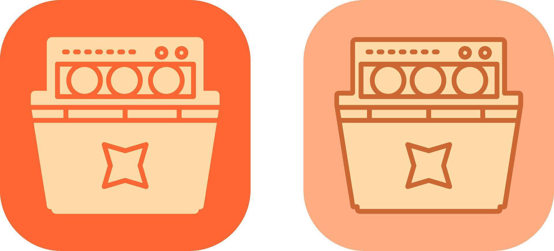 Dishwasher Icon Design vector