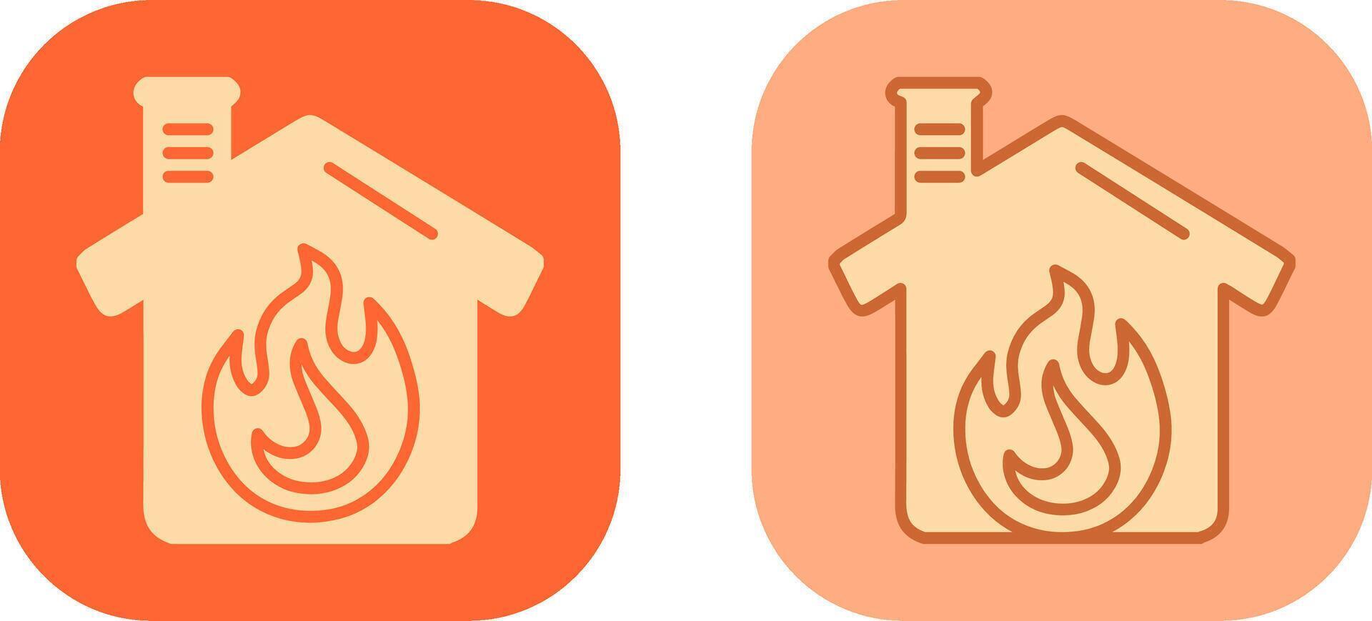 Housefire Icon Design vector