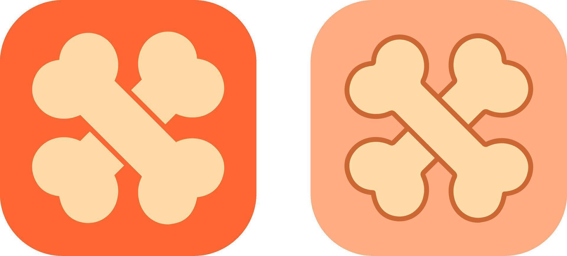 Bone Icon Design vector