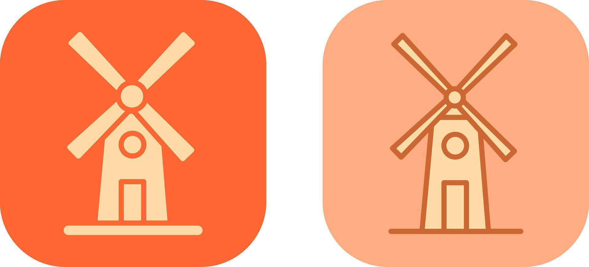 Windmill Icon Design vector