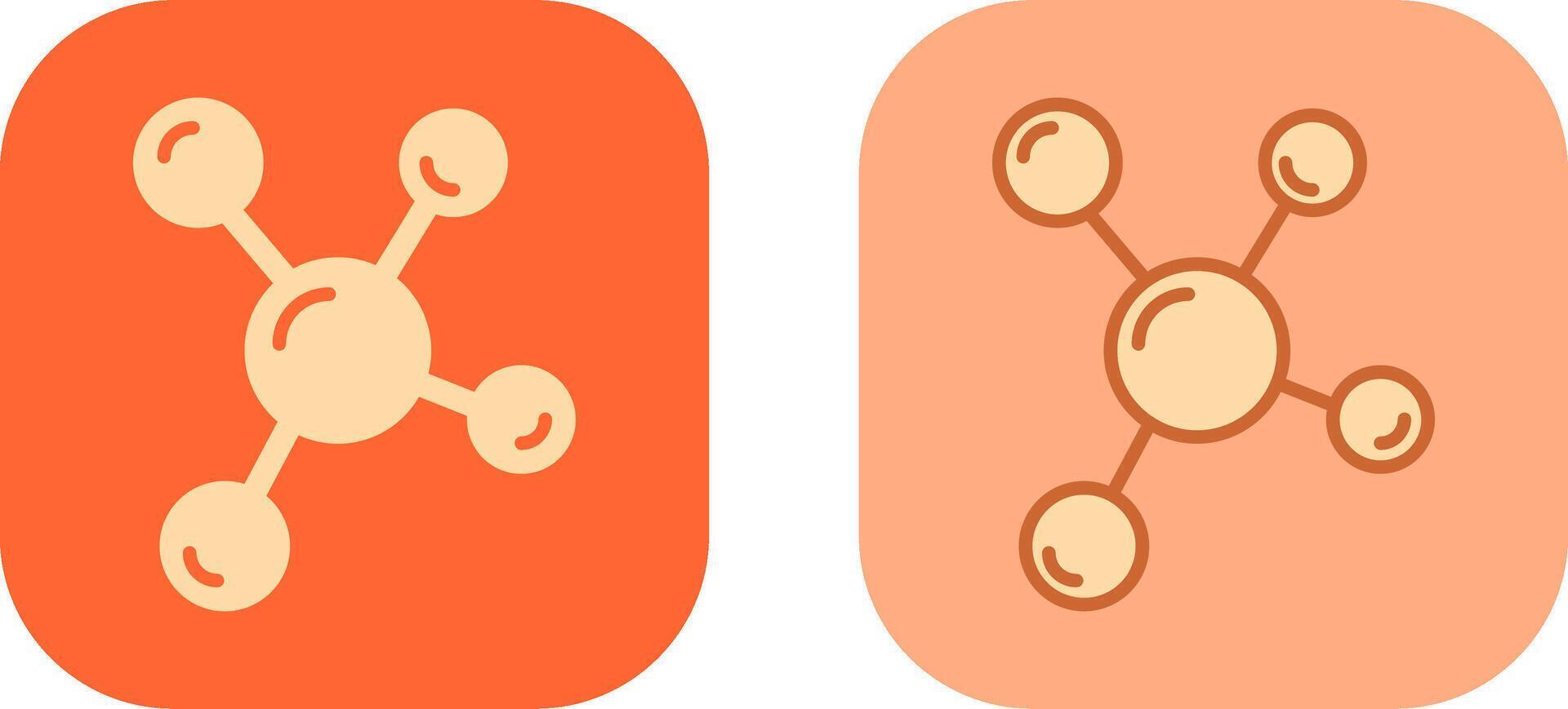 Molecule Icon Design vector