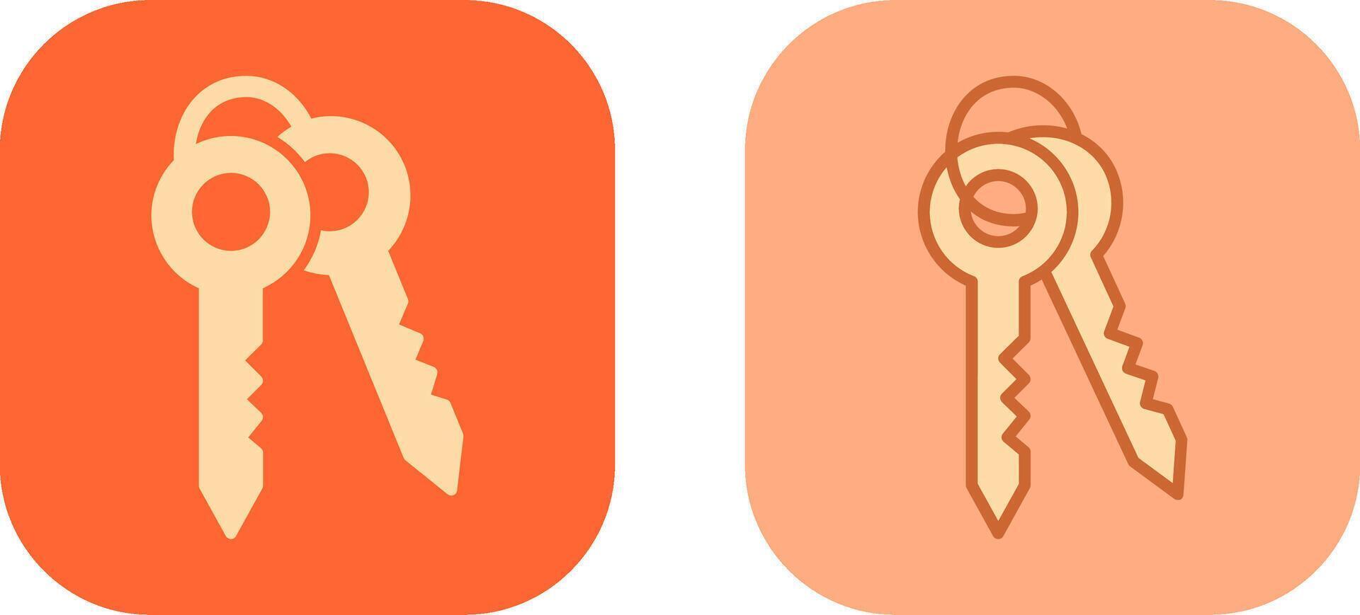Keys Icon Design vector