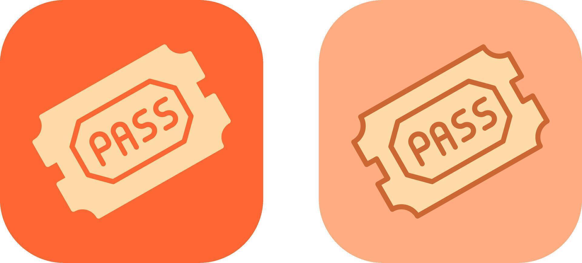 Passes Icon Design vector