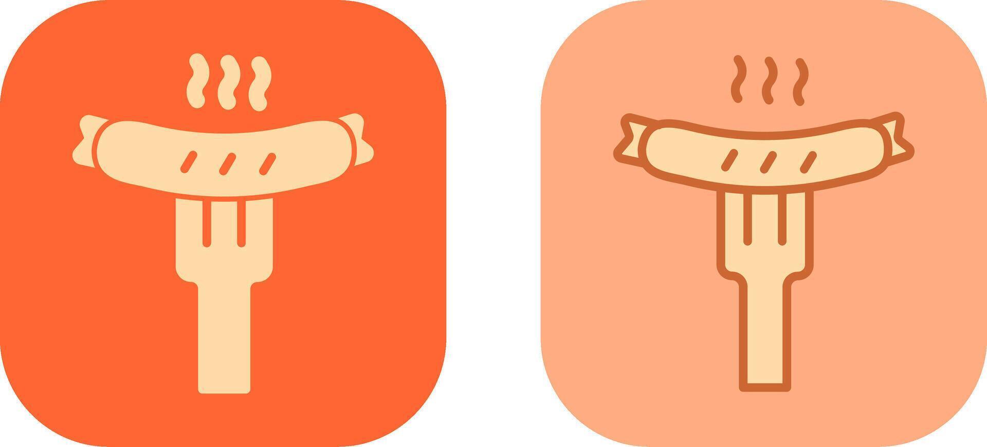 Sausage Icon Design vector