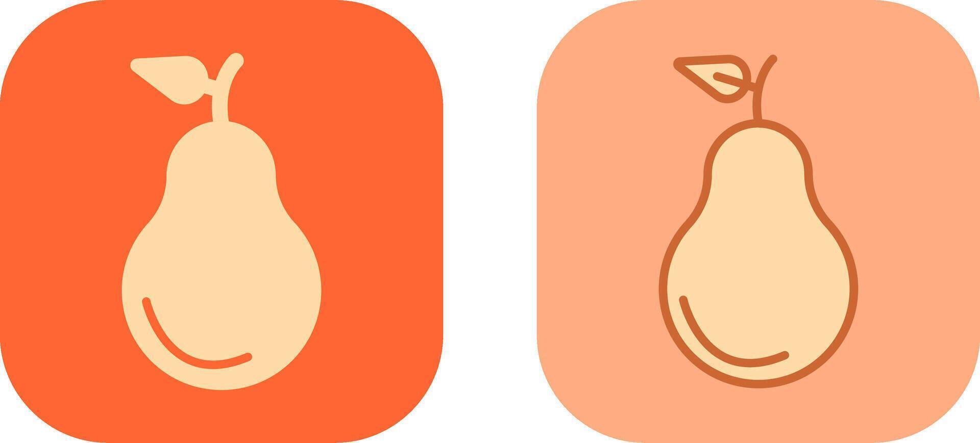 Pear Icon Design vector