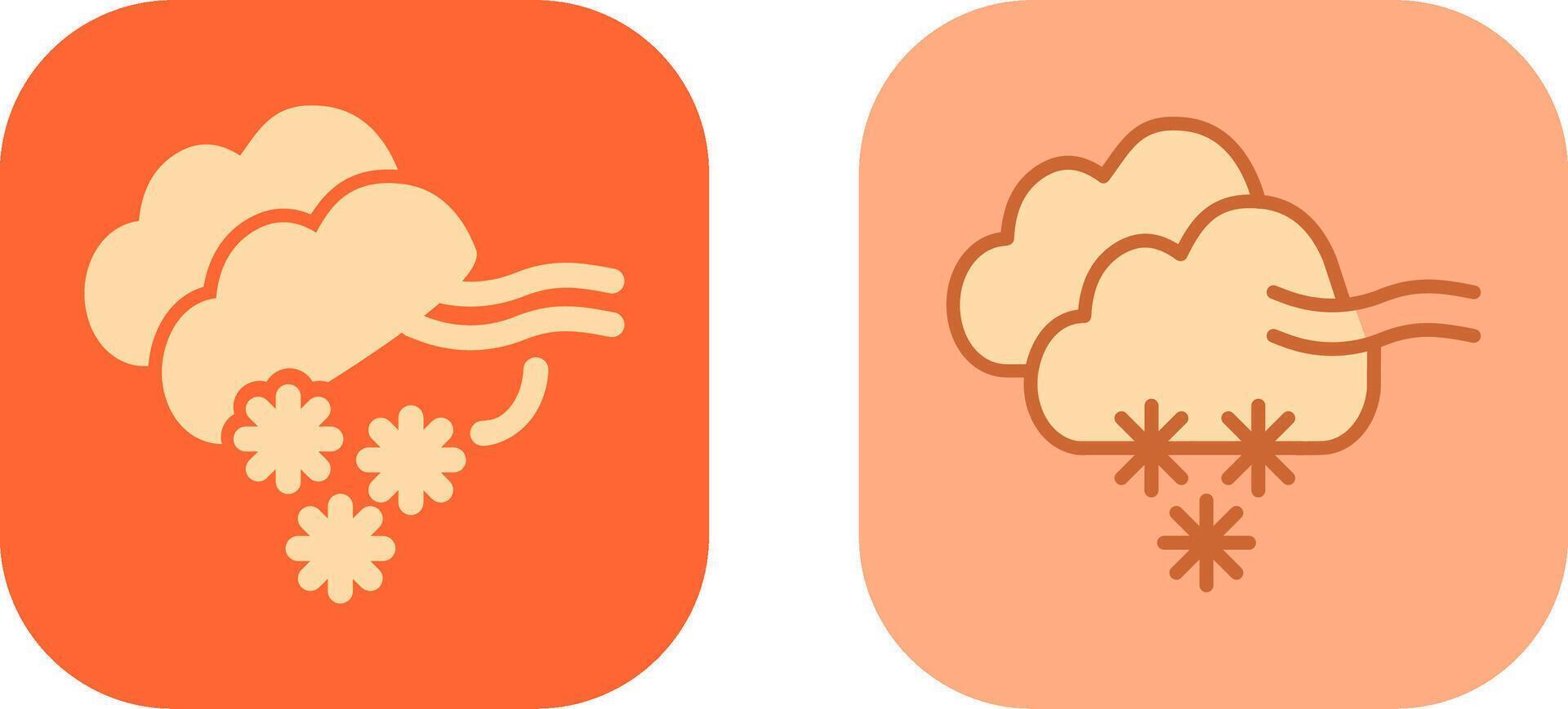 Blizzard Icon Design vector