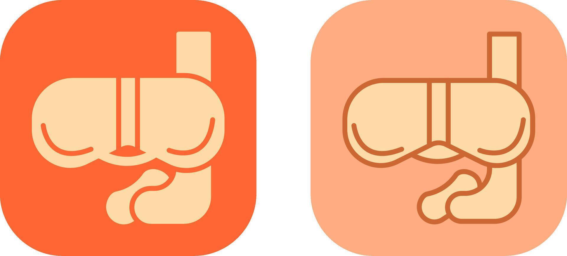 mirada sorprendida icono diseño vector