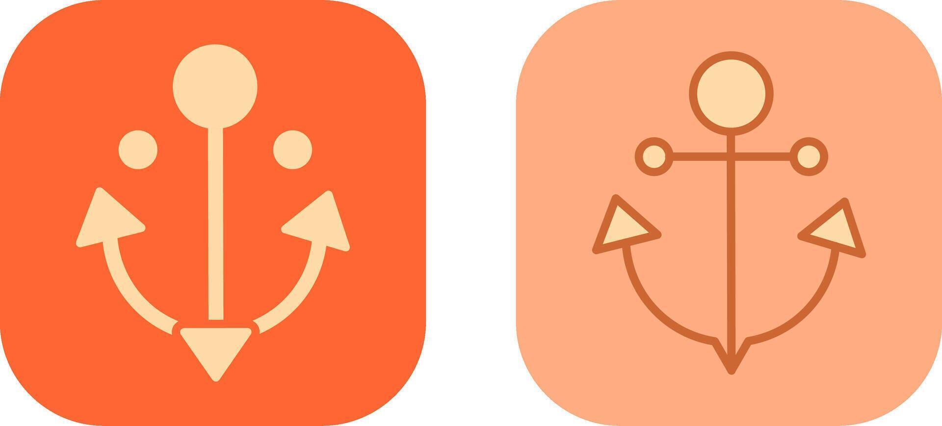 Anchor Icon Design vector