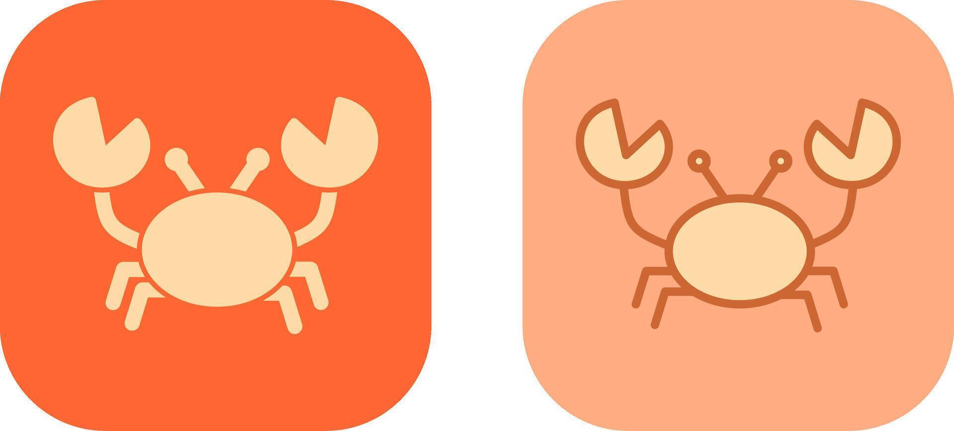 diseño de icono de cangrejo vector