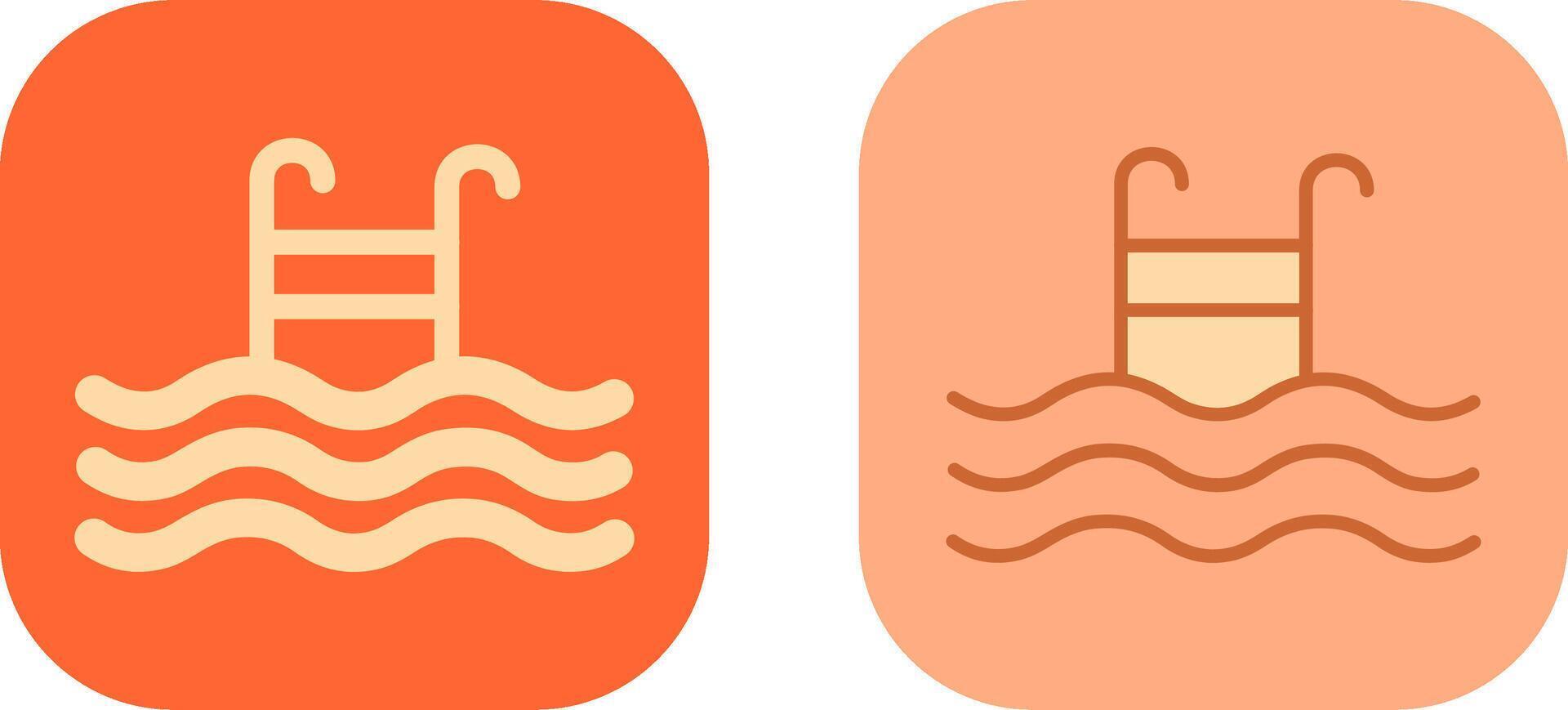 Pool Icon Design vector