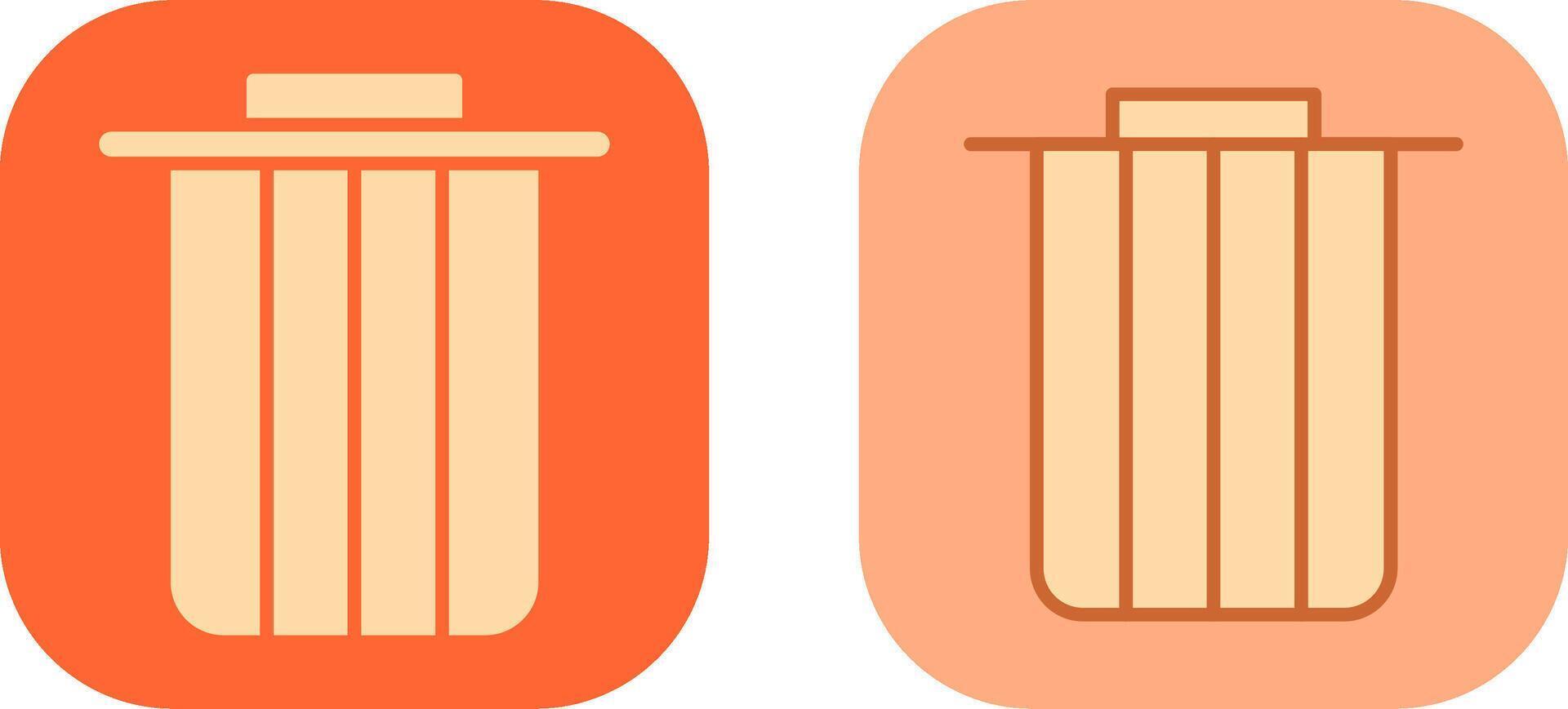 Dustbin Icon Design vector