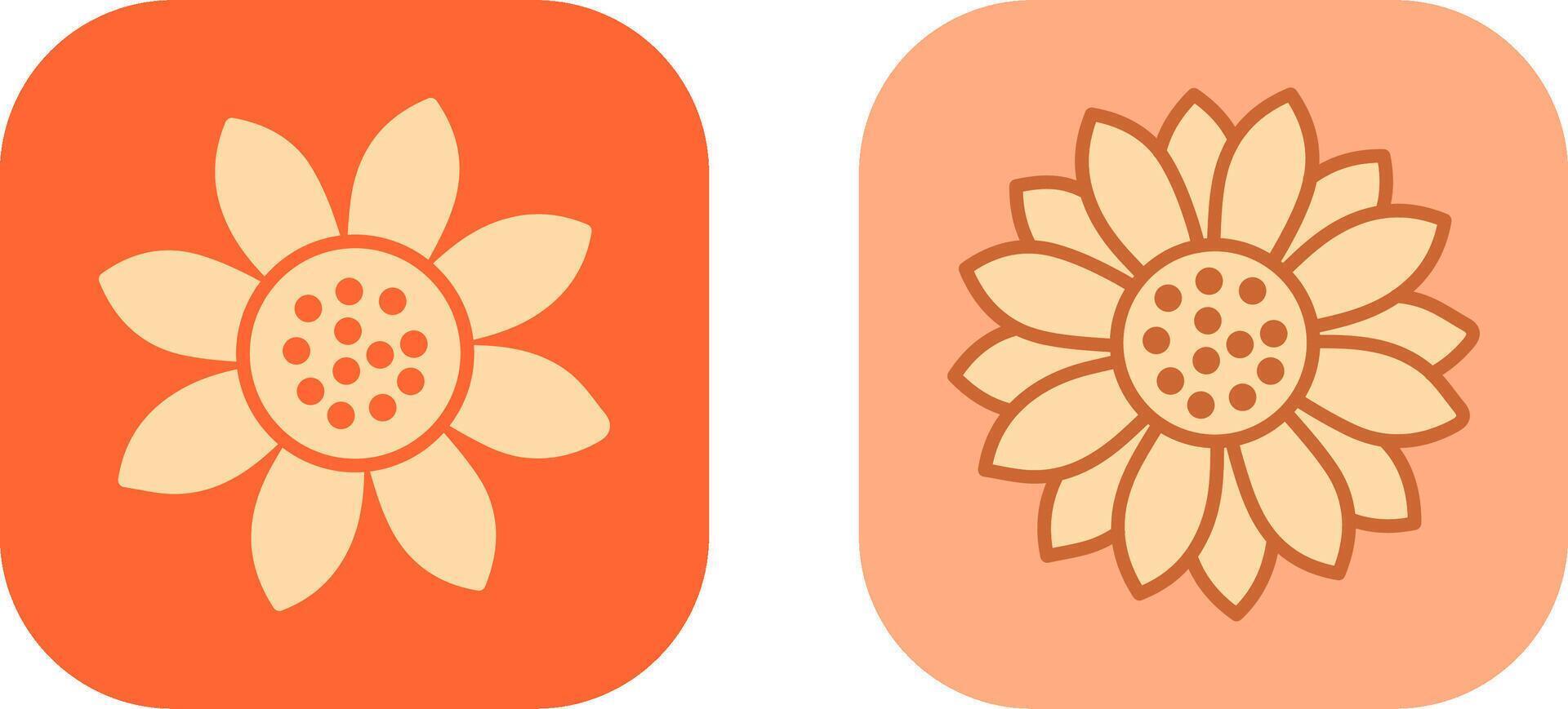 Sunflower Icon Design vector