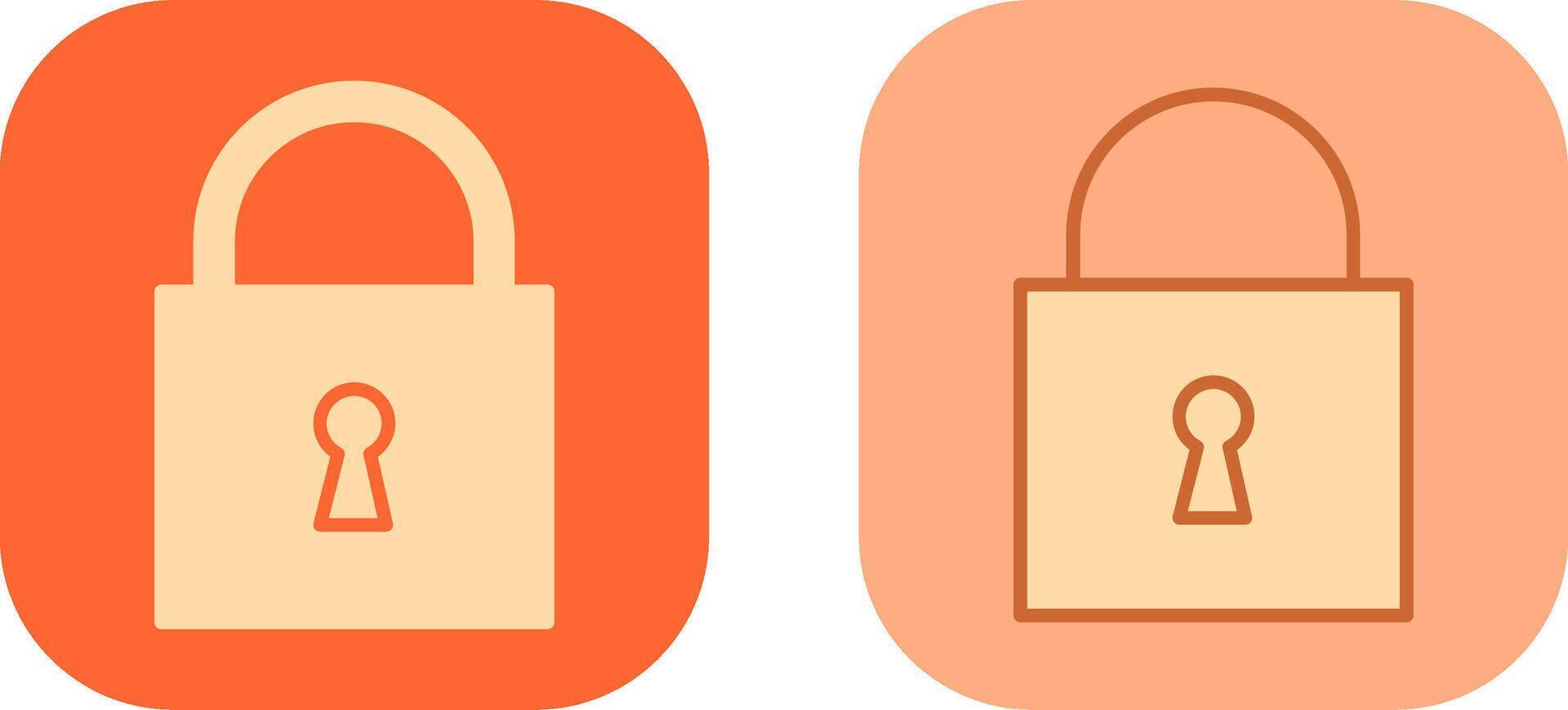 Padlock Icon Design vector