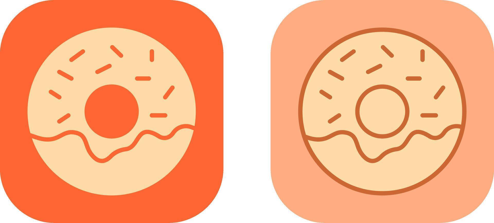 diseño de icono de donut vector