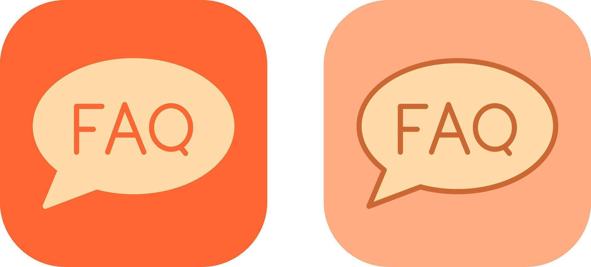FAQ Icon Design vector