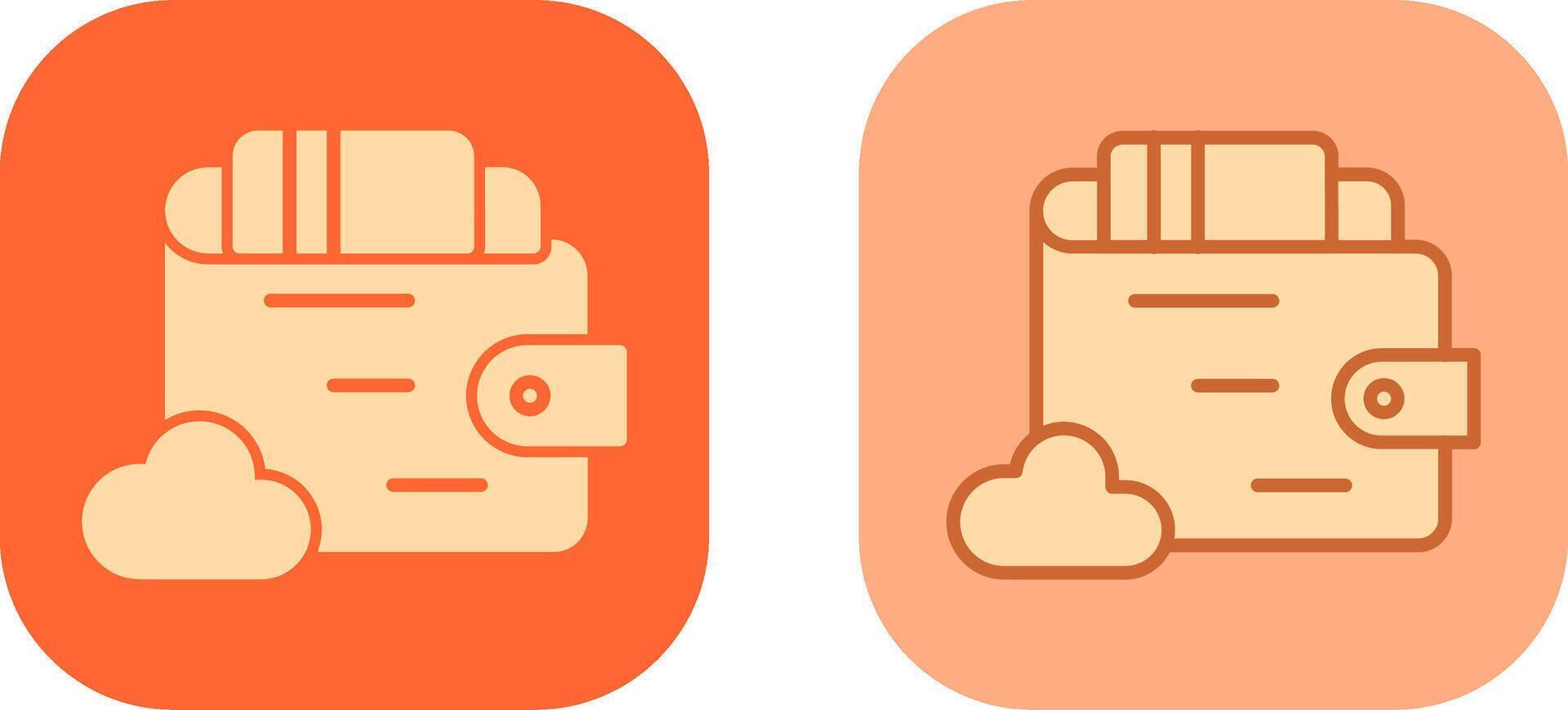 Wallet Icon Design vector