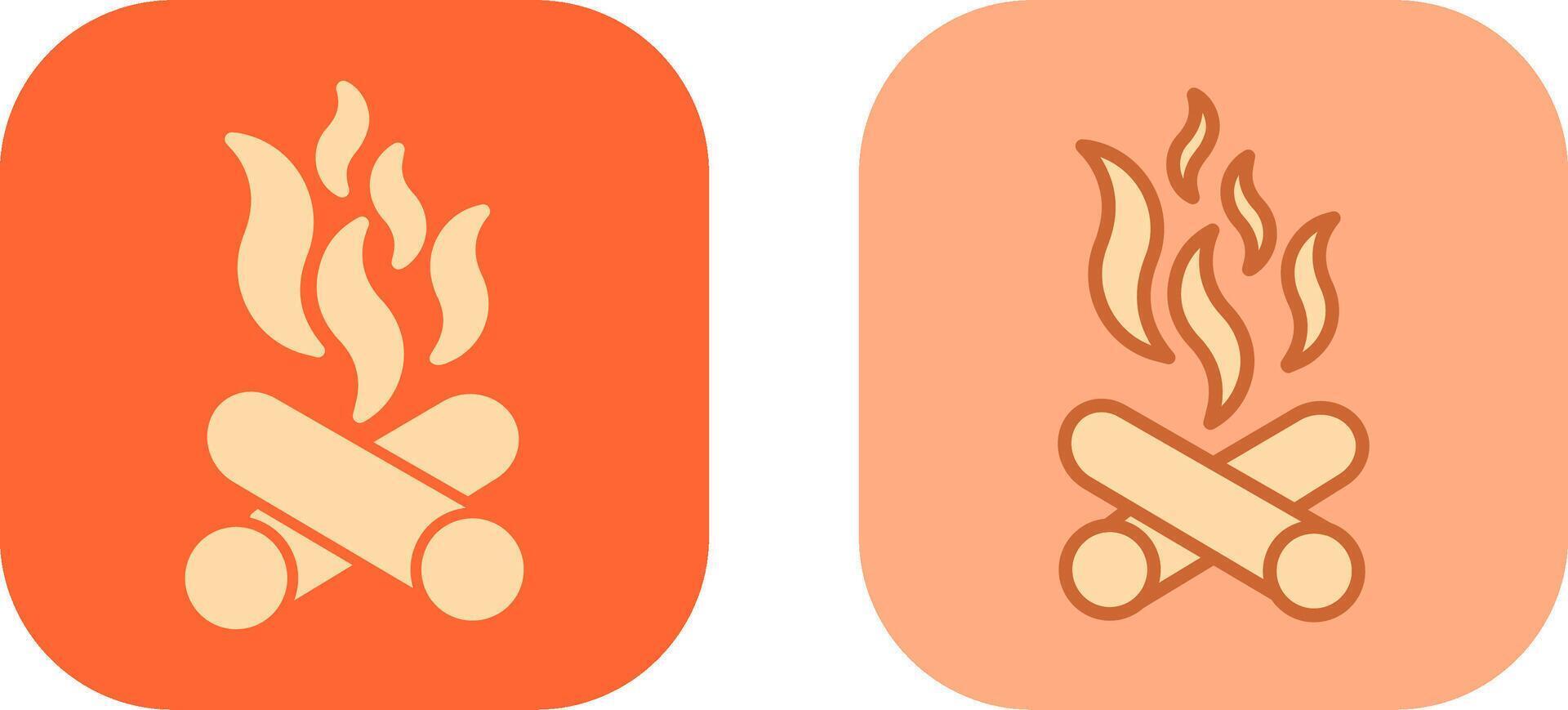 Bonfire Icon Design vector