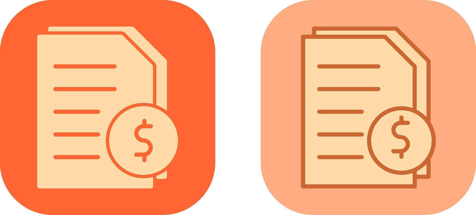 Invoices Icon Design vector