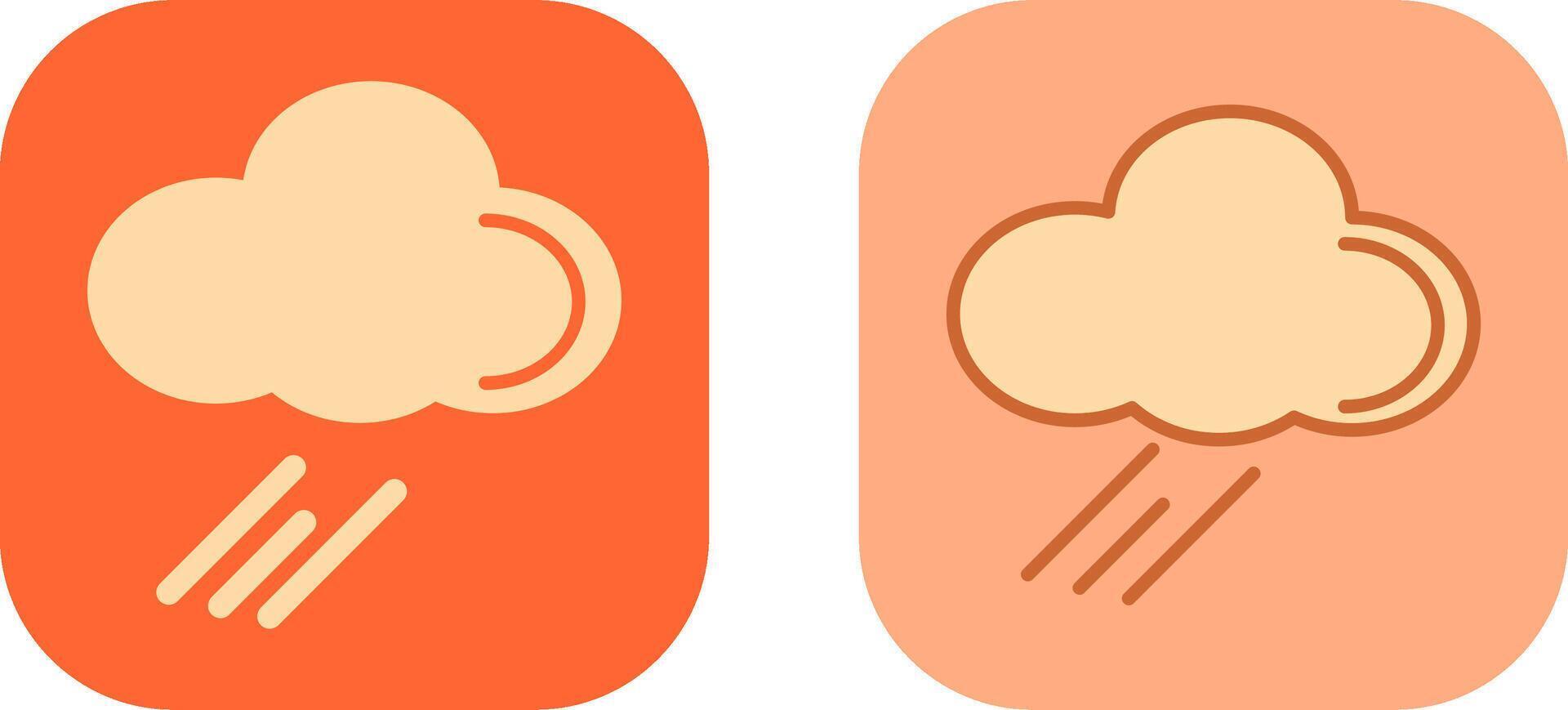 diseño de icono de lluvia vector