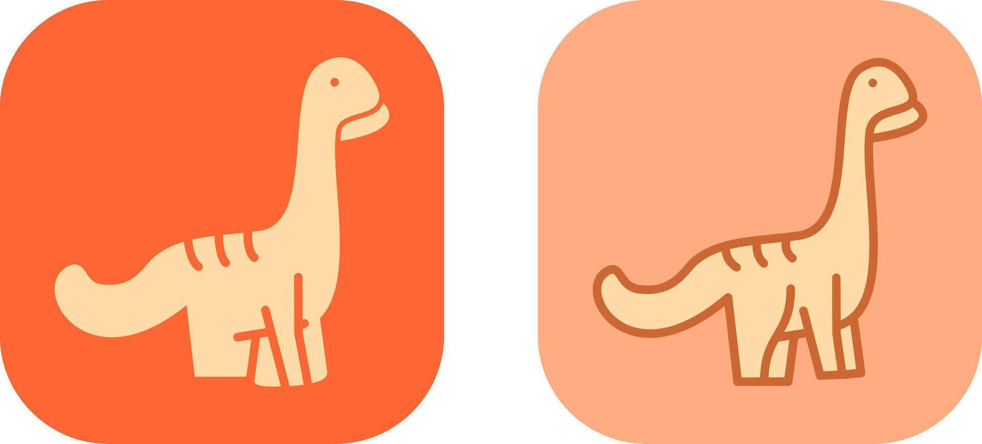 Dinosaur Icon Design vector