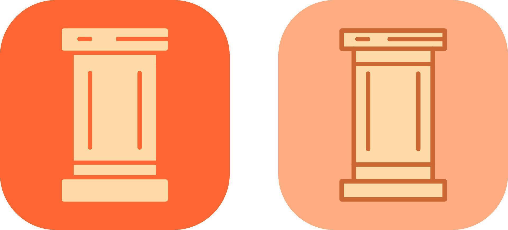 Pillar Icon Design vector