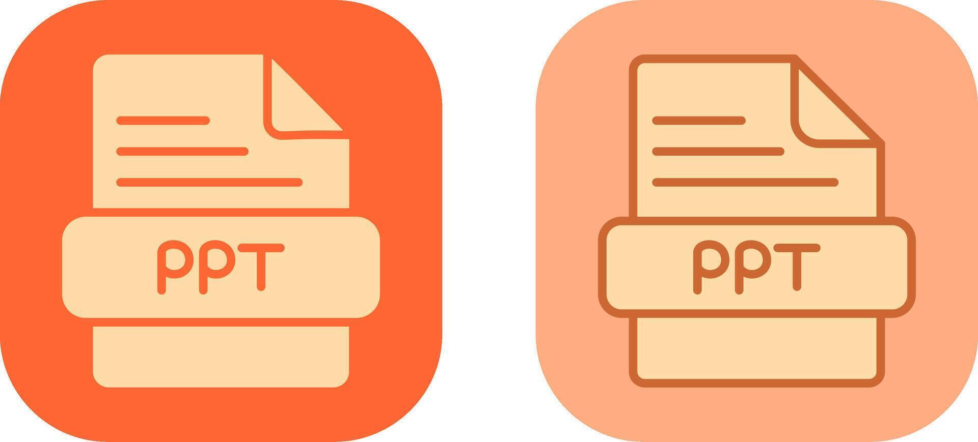 PPT Icon Design vector
