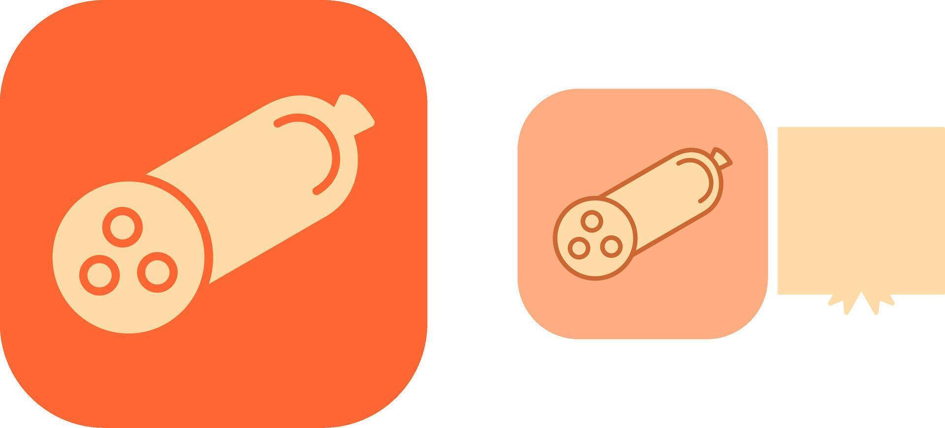 Salami Icon Design vector