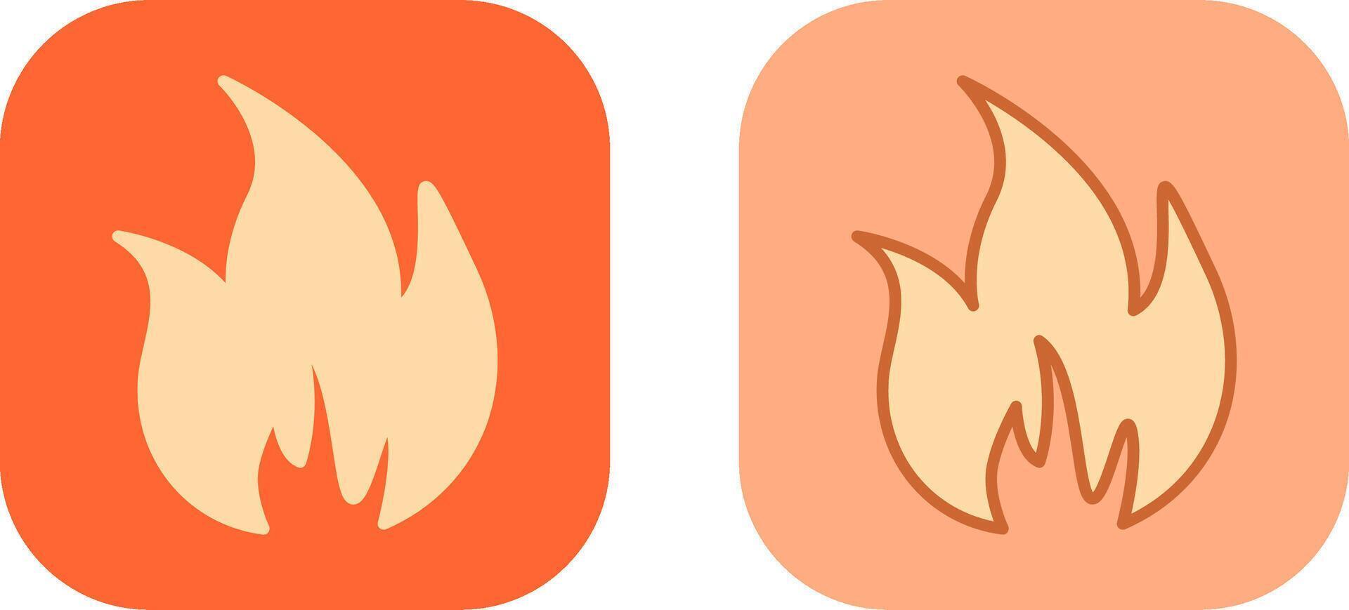 Flame Icon Design vector