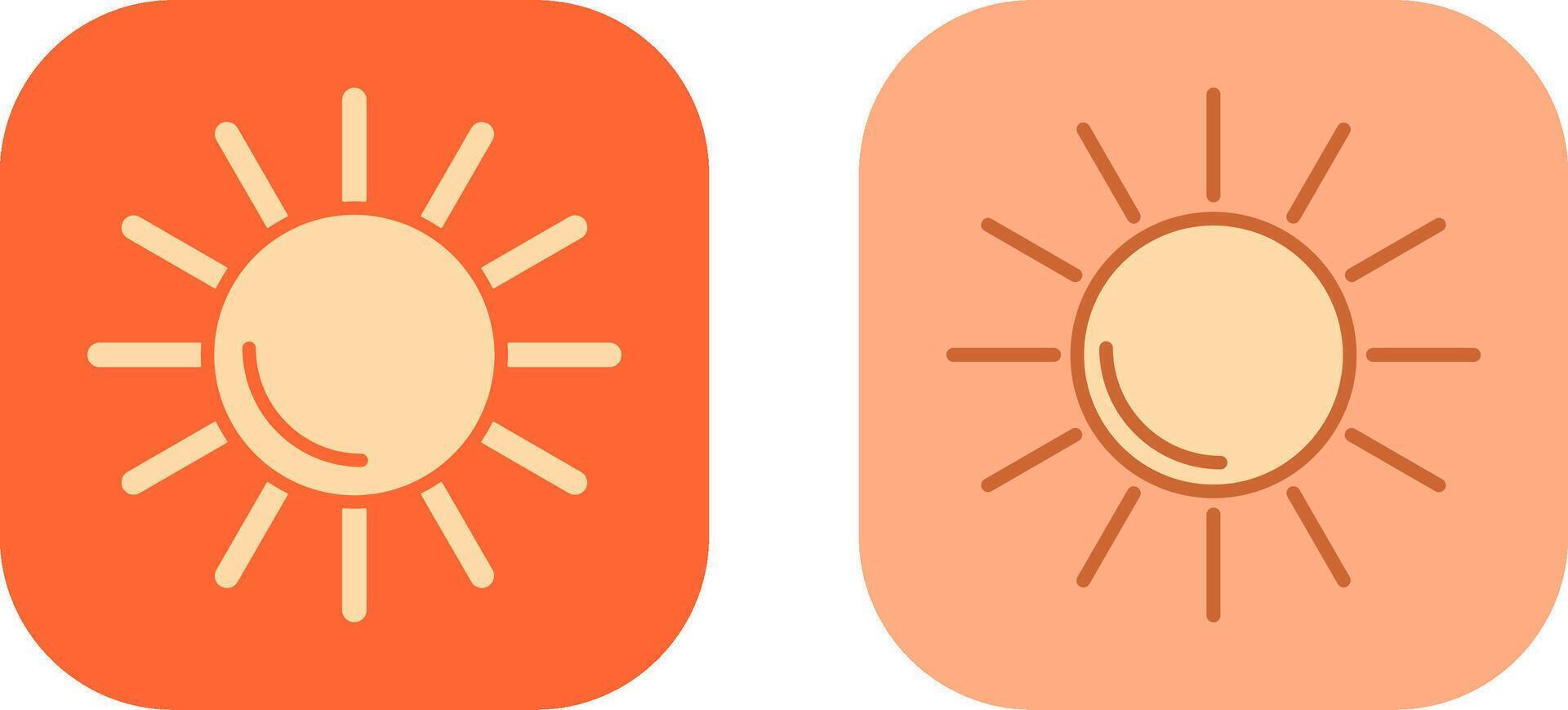 diseño de icono de sol vector