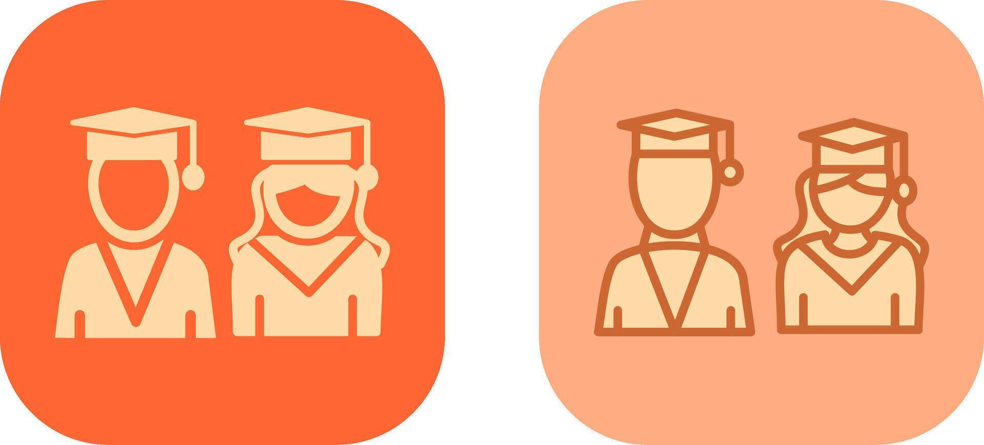 Graduates Icon Design vector