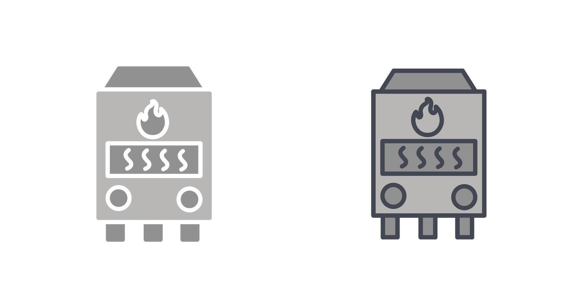 Gas Furnace Icon Design vector