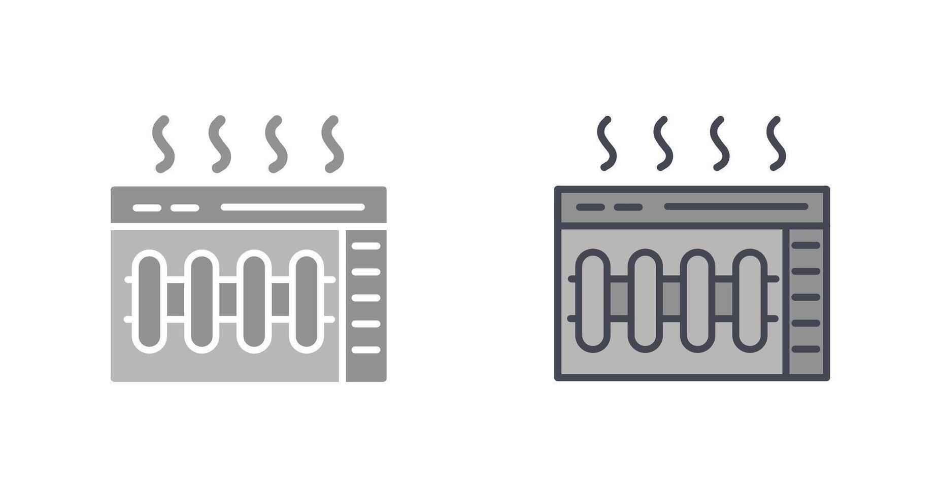 Heater Icon Design vector