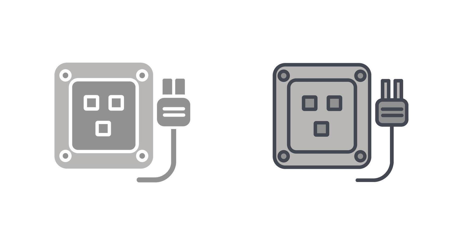 Socket Icon Design vector