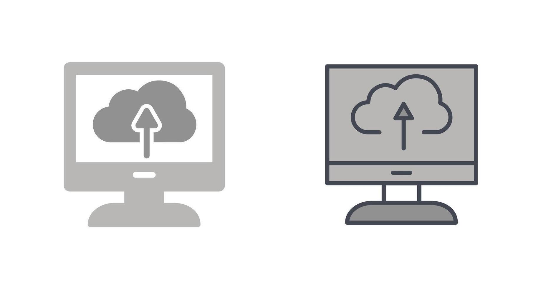 Cloud Backup Icon Design vector