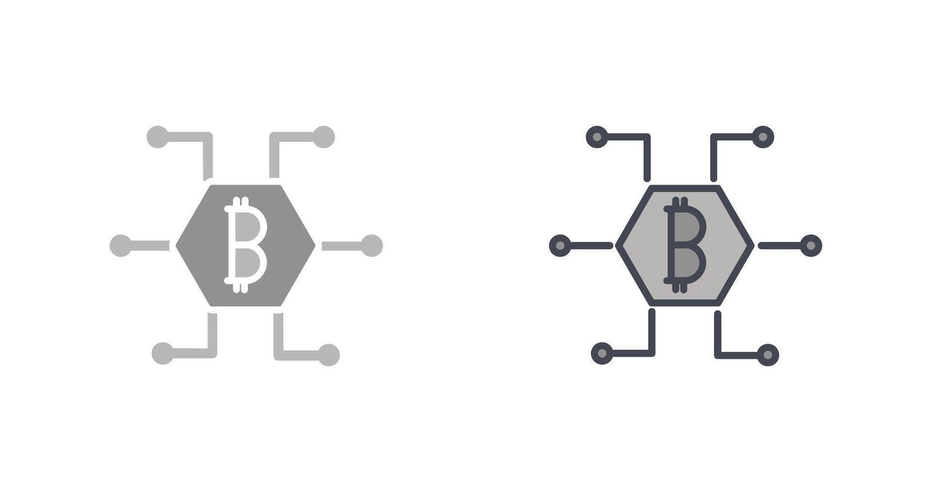 Bitcoin Icon Design vector